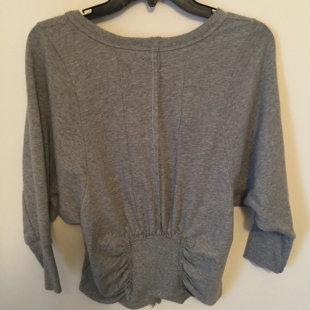 Free People grey button up cardigan/ sweater XS